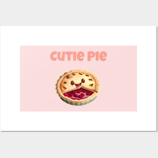 Cutie Pie Graphic Pun Cute Phrase Design Posters and Art